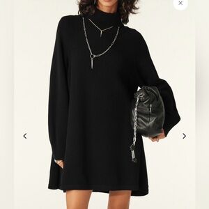 NWT ba&sh Medee Knit Turtleneck Mini Dress in Size 1 (Small)